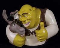 Shrek 2 & Donkey Talking Cookie Jar 2004 Dreamworks